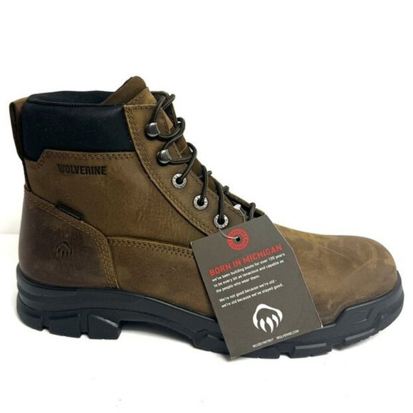 Wolverine Men's Chainhand EPX Waterproof Soft Toe Boots Brown Size 12 M